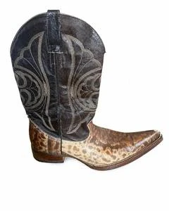 Santiags Estrada Boots cuir python véritable homme 43 Mexico cowboy western